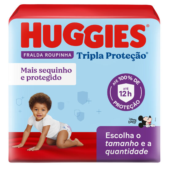 Fralda Huggies Tripla Proteção Roupinha (Tamanhos G-XG-XXG)